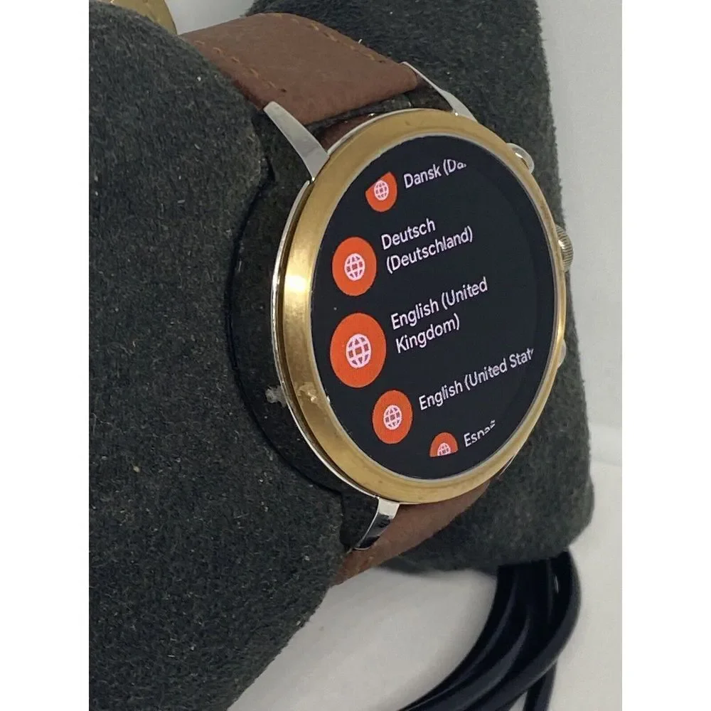Fossil Gen 4 Authentic Digital Dial Smart Watch Custom Band FTW6016 AB514
